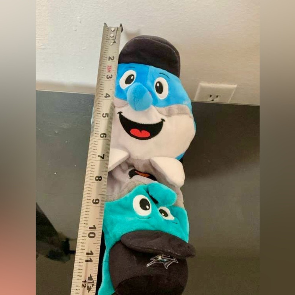 Blue and Black Plush Toy Set